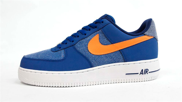 blue yellow air force ones